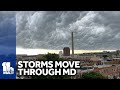 Storm moves through Baltimore