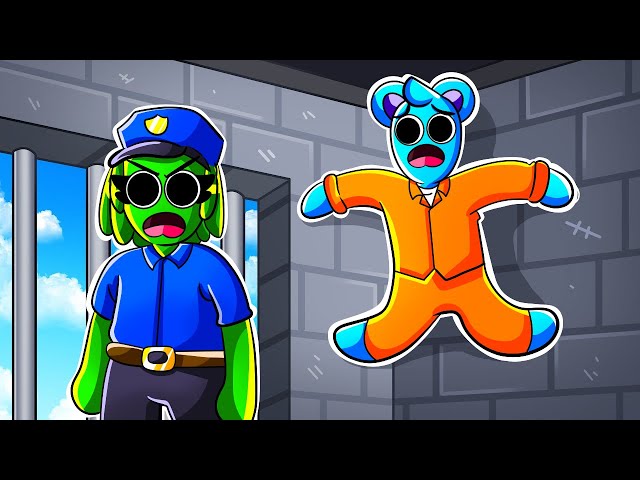 ¡El MEJOR ESCAPE de la PRISION de PLASTILINA! 😲👮🏻‍♂️🚨 SPRUNKI SKY en HUMAN FALL FLAT