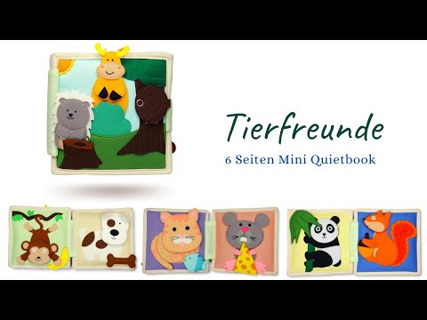Animal Friends - 6 Pages Mini Quiet Book
