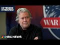 Steve Bannon says Donald Trump is a moderate in the MAGA movement: Full interview