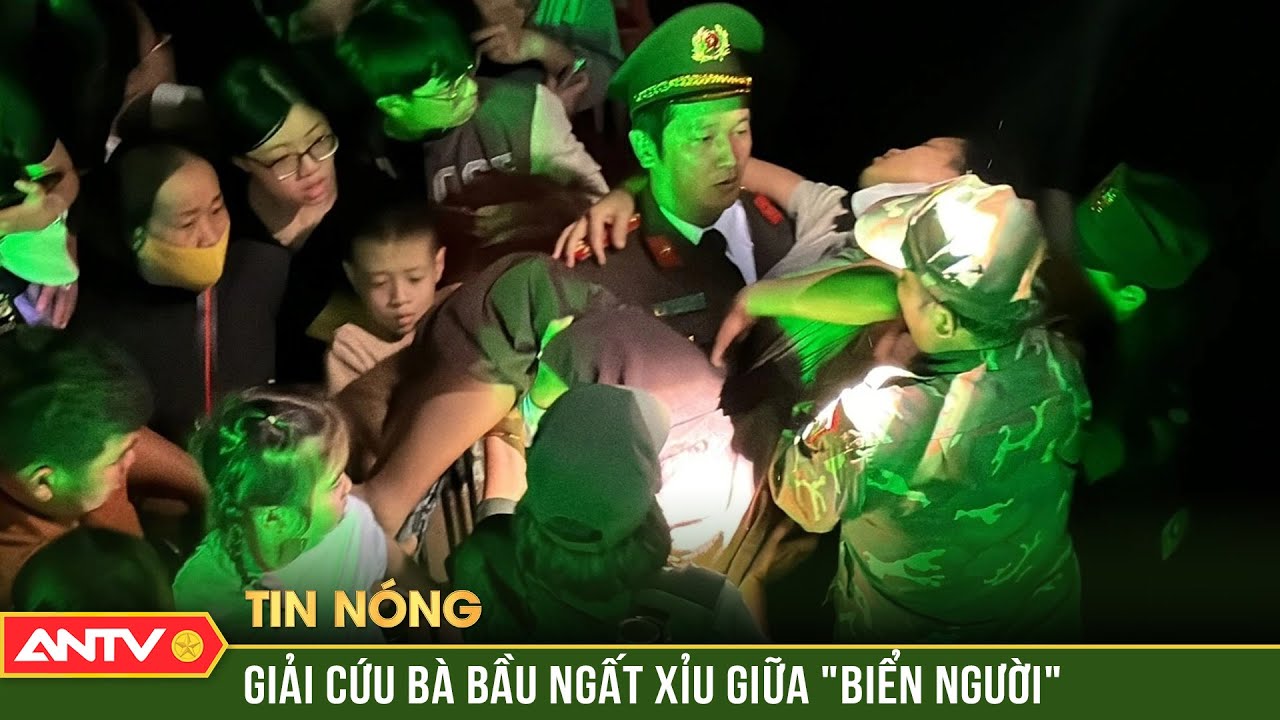 Chiến sĩ Công an kể lại giây phút nghẹt thở giải cứu thai phụ ngất xỉu giữa biển người | ANTV