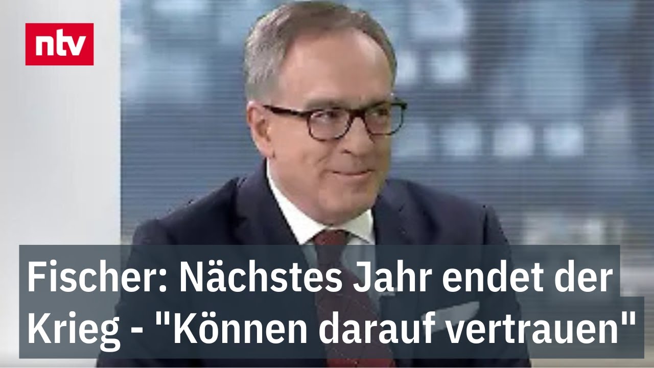 Fischer: Nächstes Jahr endet der Krieg: "Können darauf vertrauen" | ntv
