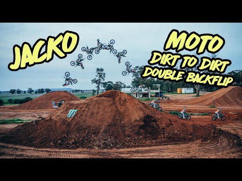 Worlds First Dirt to Dirt DOUBLE BACKFLIP on a DIRT BIKE