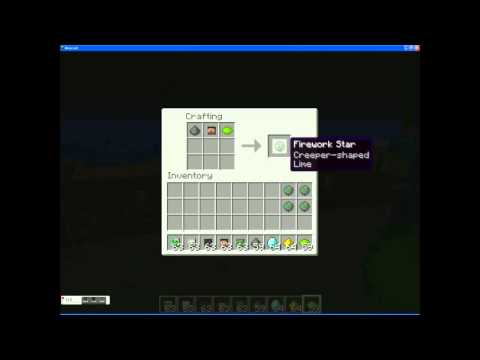 Minecraft Firework: Creeper Head Shaped! & How To! - YouTube