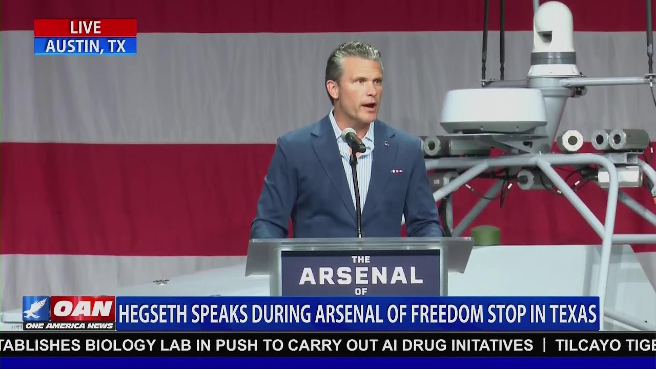 LIVE: Hegseth Speaks During Arsenal of Freedom Stop in Texas