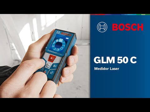 Trena a Laser Digital Vermelho 50m 360° GLM 50C Bosch - Vídeo explicativo