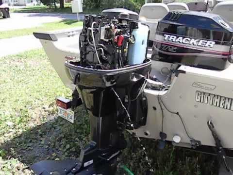 2001 75 HP Mercury 2-stroke (cold start) - YouTube 1989 evinrude 9 9 wiring diagram 