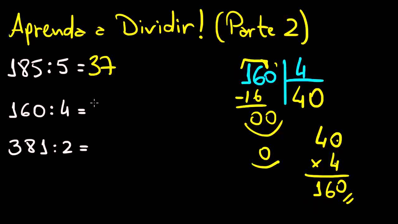 Aprenda A Dividir Introdu O Divis O Parte Matem Tica Rio Youtube