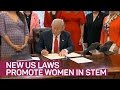 CNET-Trump signs new laws to promote US women in STEM