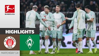 Away-Win In Hamburg! | FC St. Pauli — SV Werder Bremen 0-2 | Highlights | Matchday 14 – Bundesliga