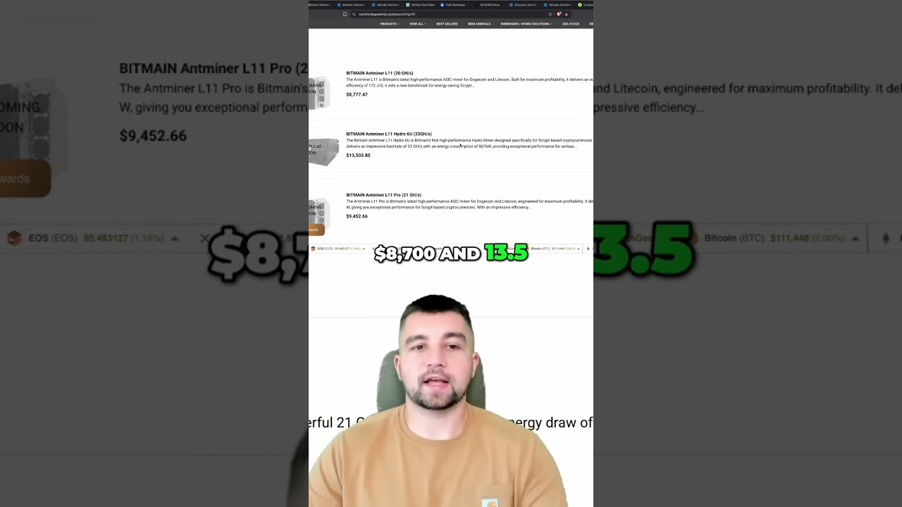 Bitcoin Miner L11 Pricing: Avoid Huge Tariff Bills! shorts