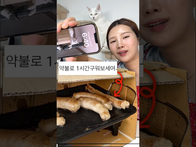 대창 실패한 영상의 댓글대로.. 다시 굽기에 도전했더니?!
