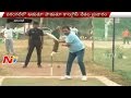 Shabbir Ali and Sarvey entertain people playing Cricket in Warangal