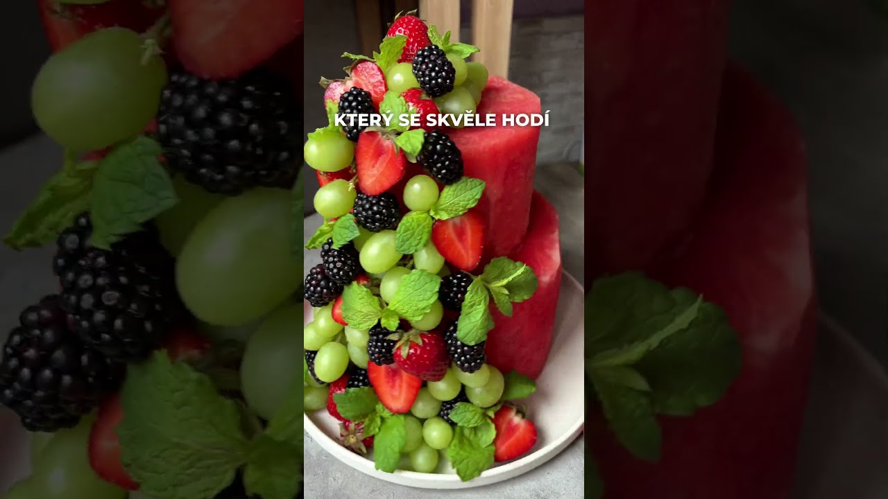Nejjednodušší letní melounový dort! 🍉 #toprecepty #shorts #melounovydort