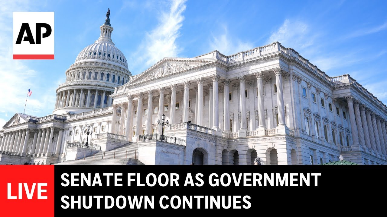 LIVE: Senate floor as government shutdown continues