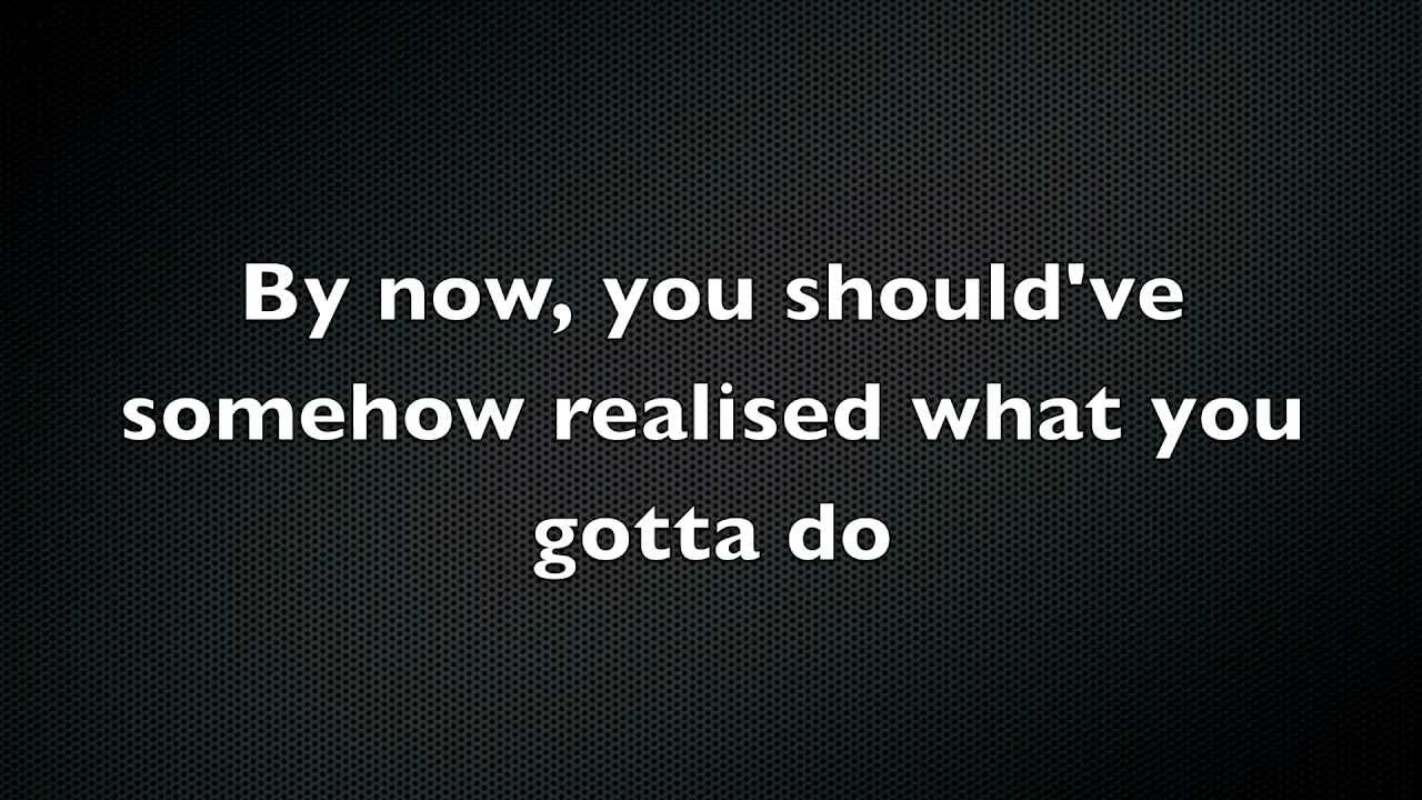 Oasis - Wonderwall - Lyrics - YouTube