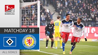 Spectacular last minutes | HSV — Eintracht Braunschweig 4-2 | All Goals | MD 18 – Bundesliga 2