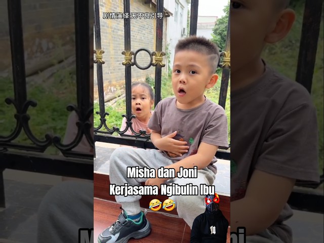 Misha dan Joni Kerjasama Ngibulin Ibu 😅😅 #shorts #videolucu #videokocak #dubbing #mishadanjoni
