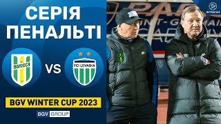 Полісся – Левадія. BGV Winter Cup 2023 / Серія пенальті