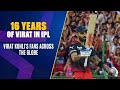 16 years of Virat Kohli in IPL and his magical connection with the fans