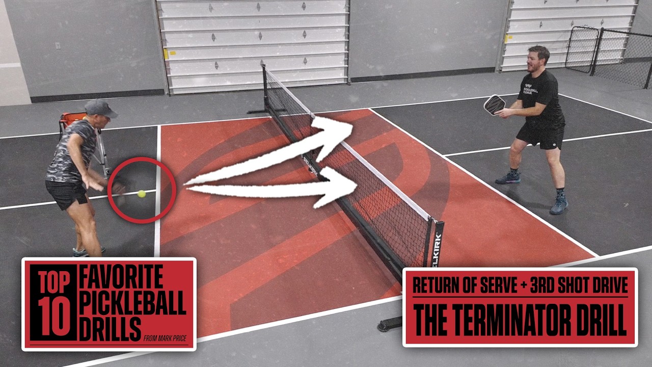 Pickleball Terminator Drill: Return a Return of Serve with a 3rd Shot Drive