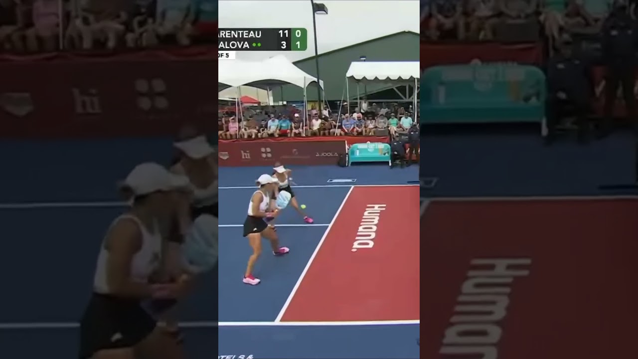 Waters/Parenteau v Smith/Kovalova at the CIBC Texas Open (5) #shorts #pickleball