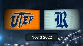 UTEP Miners vs  Rice Owls | November, 3rd 2022