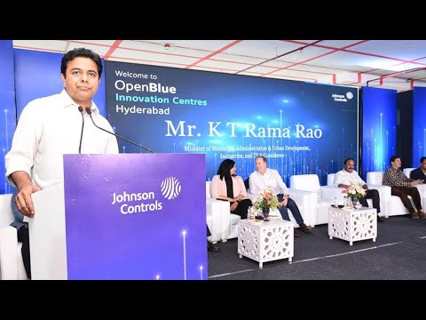 KTR speech at the inaugural event of Johnson Controls Open Blue Innovation Center, Hyd