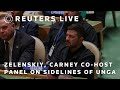 LIVE: Ukraines Zelenskiy, Canadas Carney co-host panel on sidelines of UN General Assembly