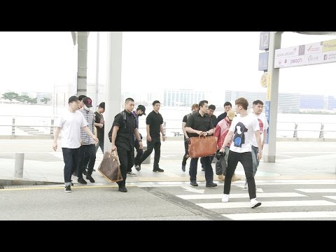 빅뱅(지드래곤, 태양, 탑, 대성, 승리), 인천공항 출국 현장