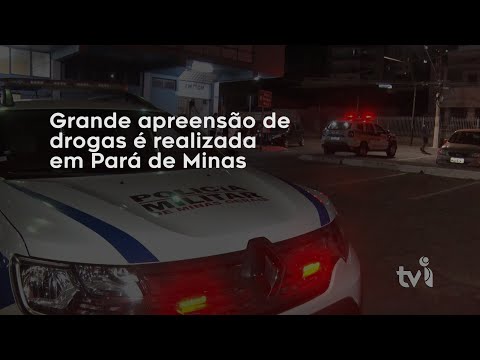 Vídeo: Grande apreensão de drogas é realizada em Pará de Minas