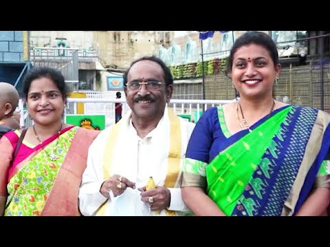 Roja, Paruchuri Gopala Krishna visit Tirumala Roja, Paruchuri Gopala Krishna visit Tirumala