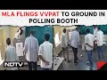 Lok Sabha Elections 2024 | On Camera, Andhra MLA Flings VVPAT To Ground In Polling Booth