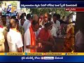 Former LS Speaker Meira Kumar visits Annavaram temple; distributes prasadams to devotees