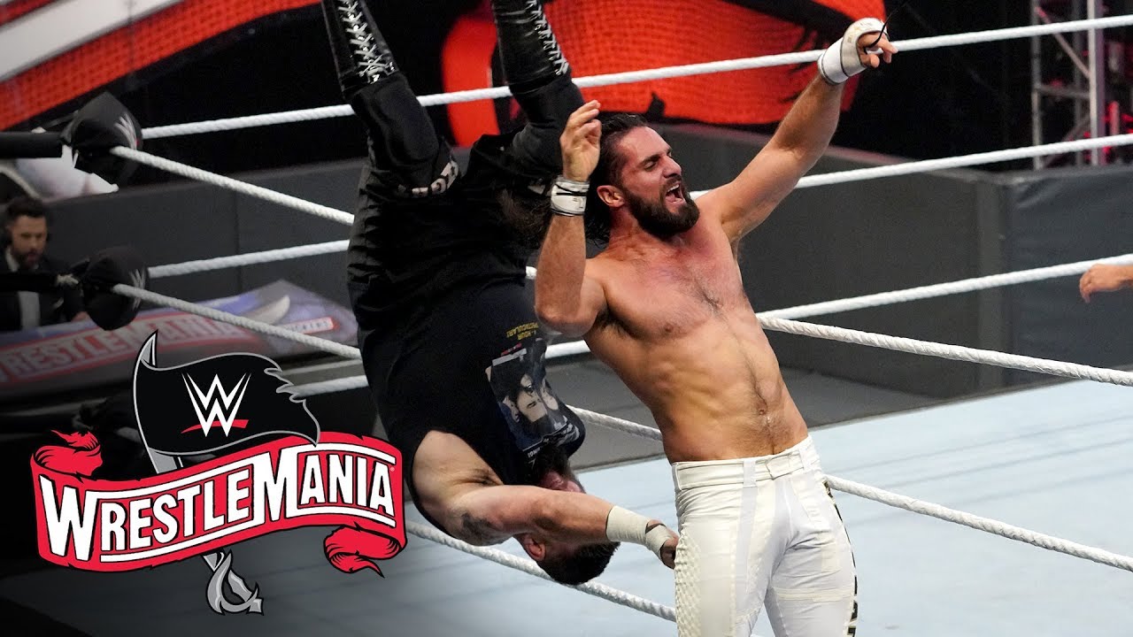 Video WWE WrestleMania 36 Kevin Owens Vs. Seth Rollins (No DQ Match
