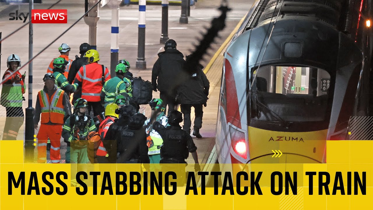 Ten in hospital - nine with life-threatening injuries after stabbing on train