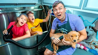 Dog Grooming Car for Luke and Four Colors House with Alice