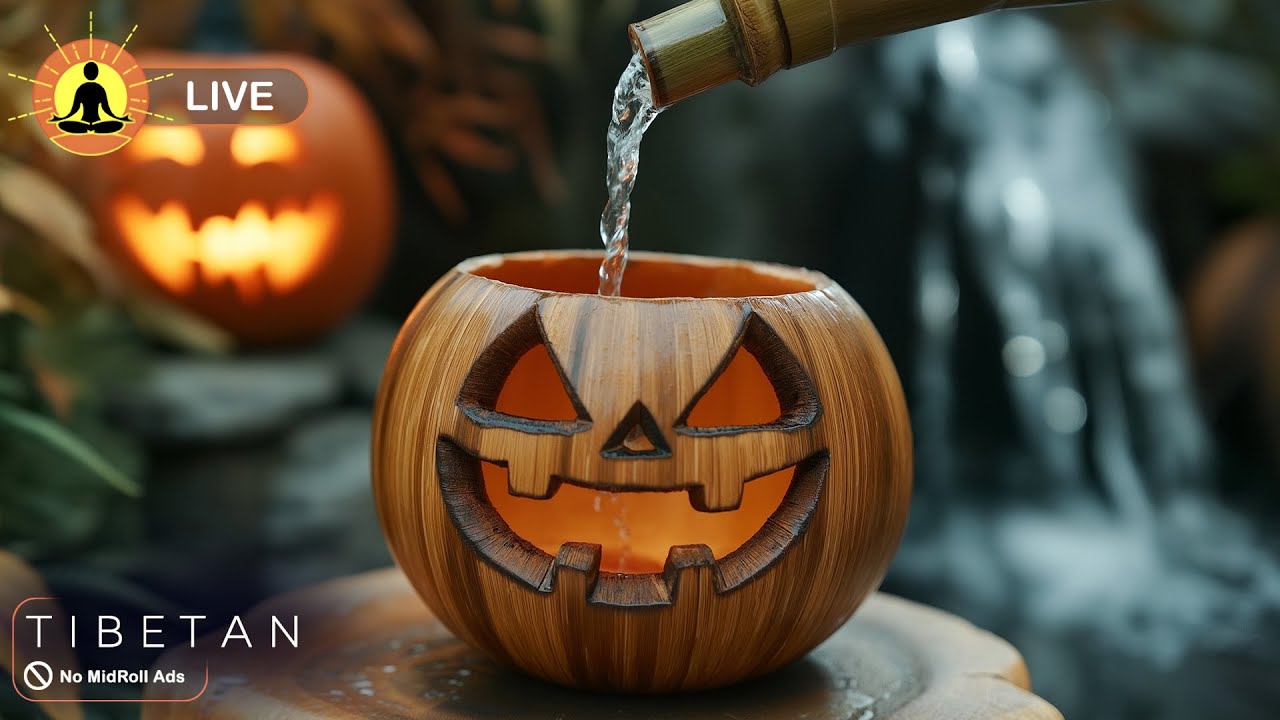 🔴 Best Halloween Music 24/7, Relaxing Background Music, Sleep Meditation Music, Halloween Music 2025