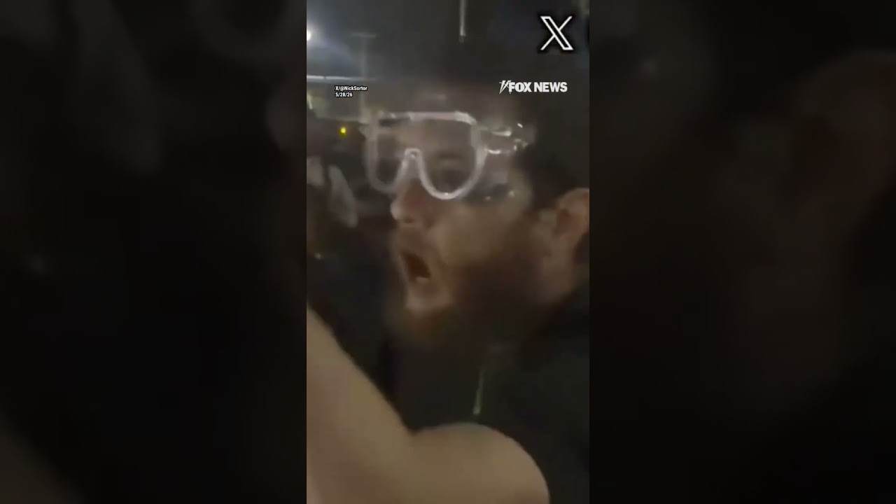 BREAKING: Rioter ARRESTED after threatening to ICE agents and their families #shorts #ICE #US