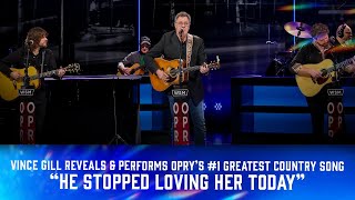Vince Gill Reveals & Performs Opry’s #1 Greatest Country Song | Opry 100