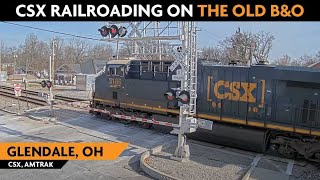 Glendale (Static), Ohio, USA | LIVE Train Camera - Virtual Railfan