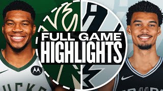 BUCKS at SPURS | FULL GAME HIGHLIGHTS | January 31, 2025