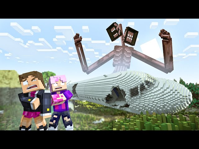 CAIMOS DE AVIÃO EM UMA ILHA DO SIREN HEAD no MINECRAFT