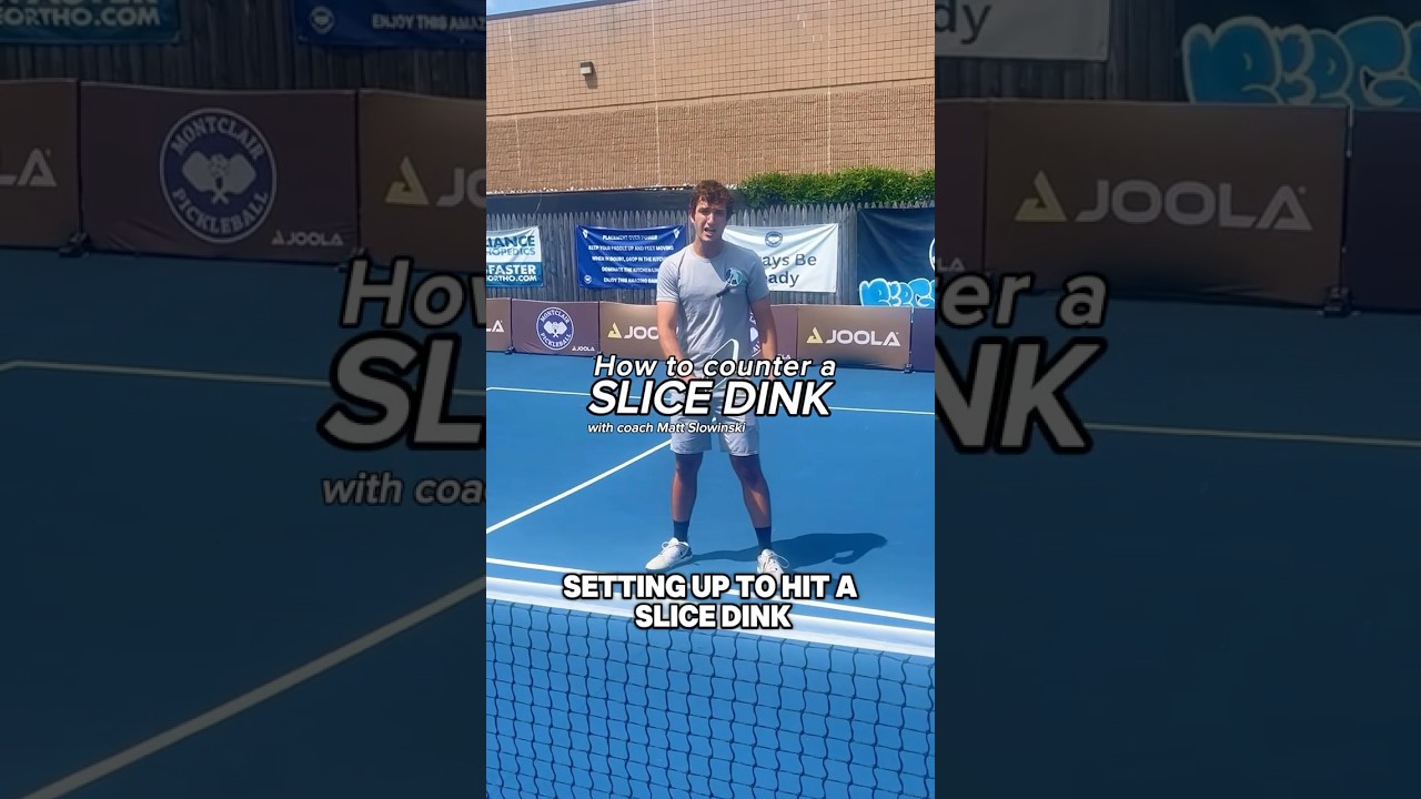 Struggling with returning a slice dink? Follow along as coach Matt Slowinski shares his best tips 🤝