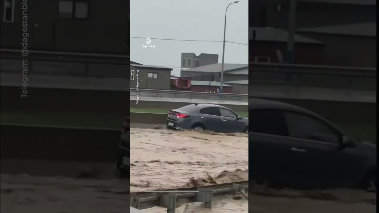 Severe floods hit Makhachkala, capital of Russia's Dagestan region. | AJ shorts