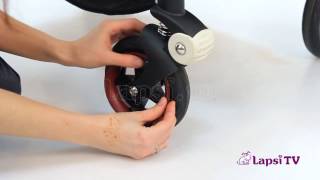 Обзор коляски Накладки на колесные диски Bugaboo Bee 5 wheel caps Видеоинструкции.