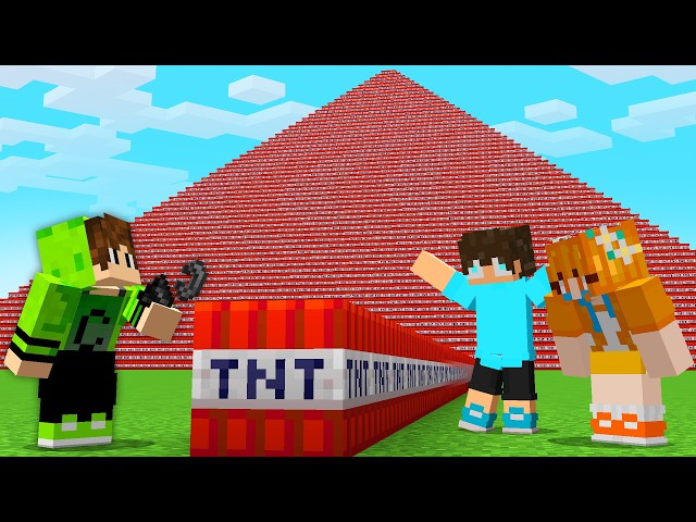 ENCHI o MUNDO do MEU AMIGO de TNT no Minecraft!