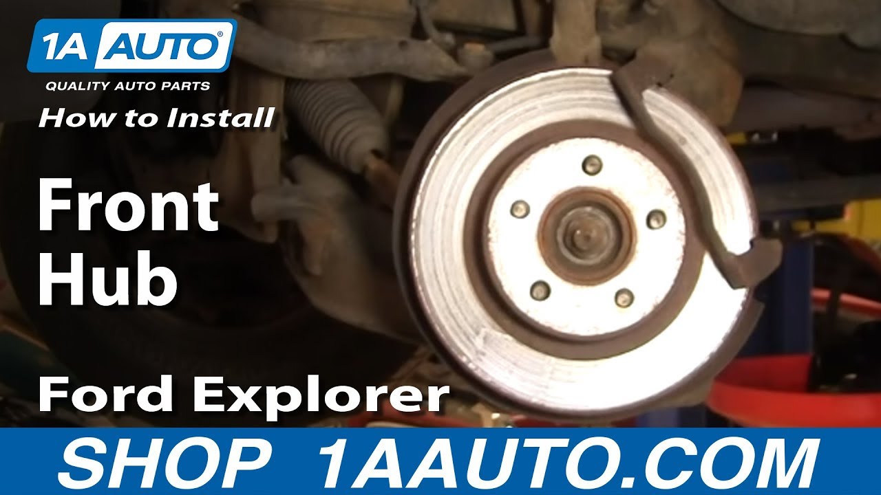How to replace front wheel hub on 2003 ford explorer #5