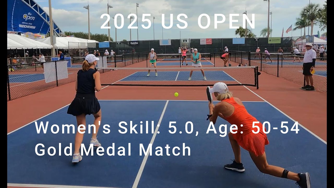 Women's Doubles, Skill: 5 0, Age: 50-54 Gold Medal Pickleball Match US Open 2025