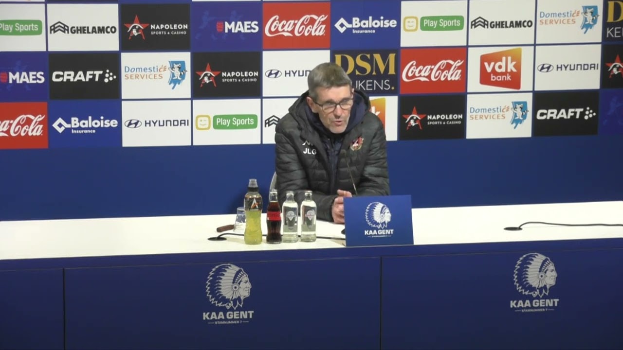 Persconferentie na KAA Gent - Seraing